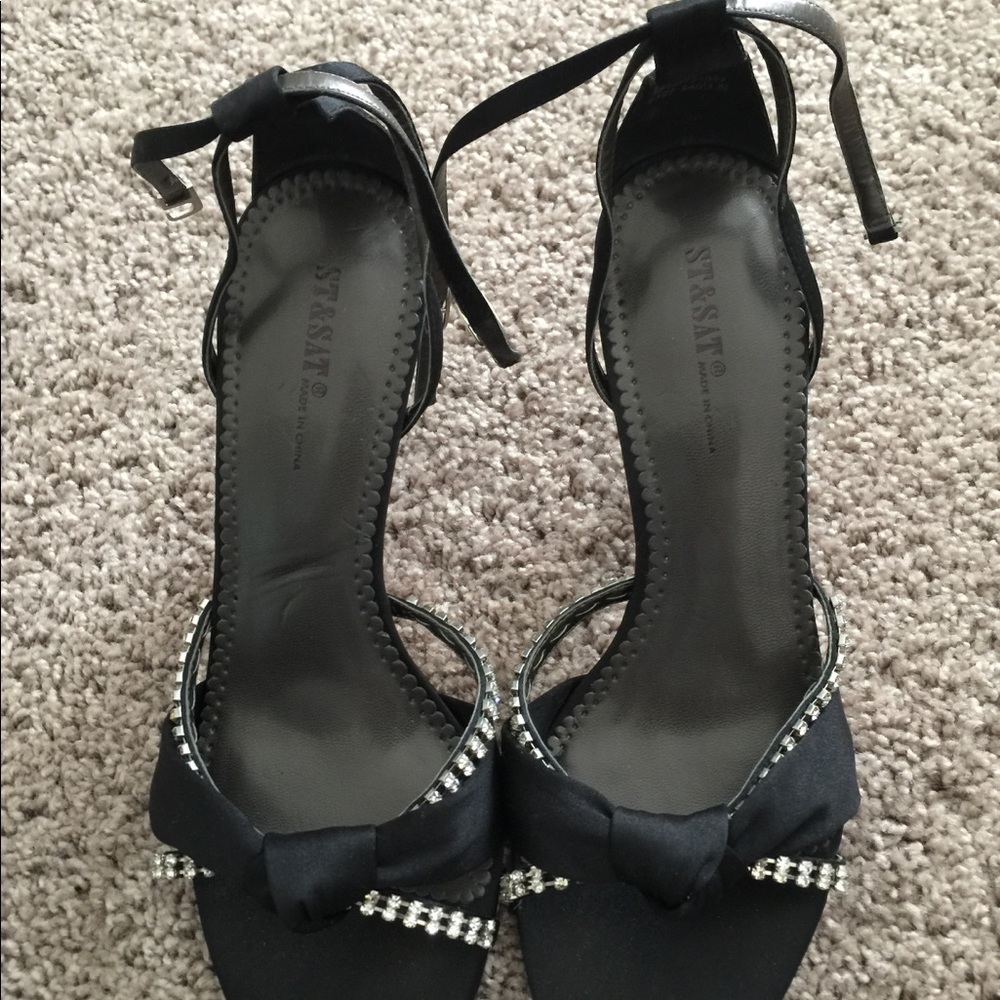 Nwt size 8 women elegant black high heel sandal